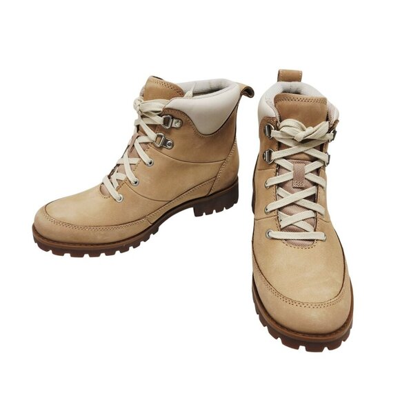 Timberland Womens Ellendale Mid Lace Boots Light Beige Nubuck Size 6 M - Picture 4 of 13